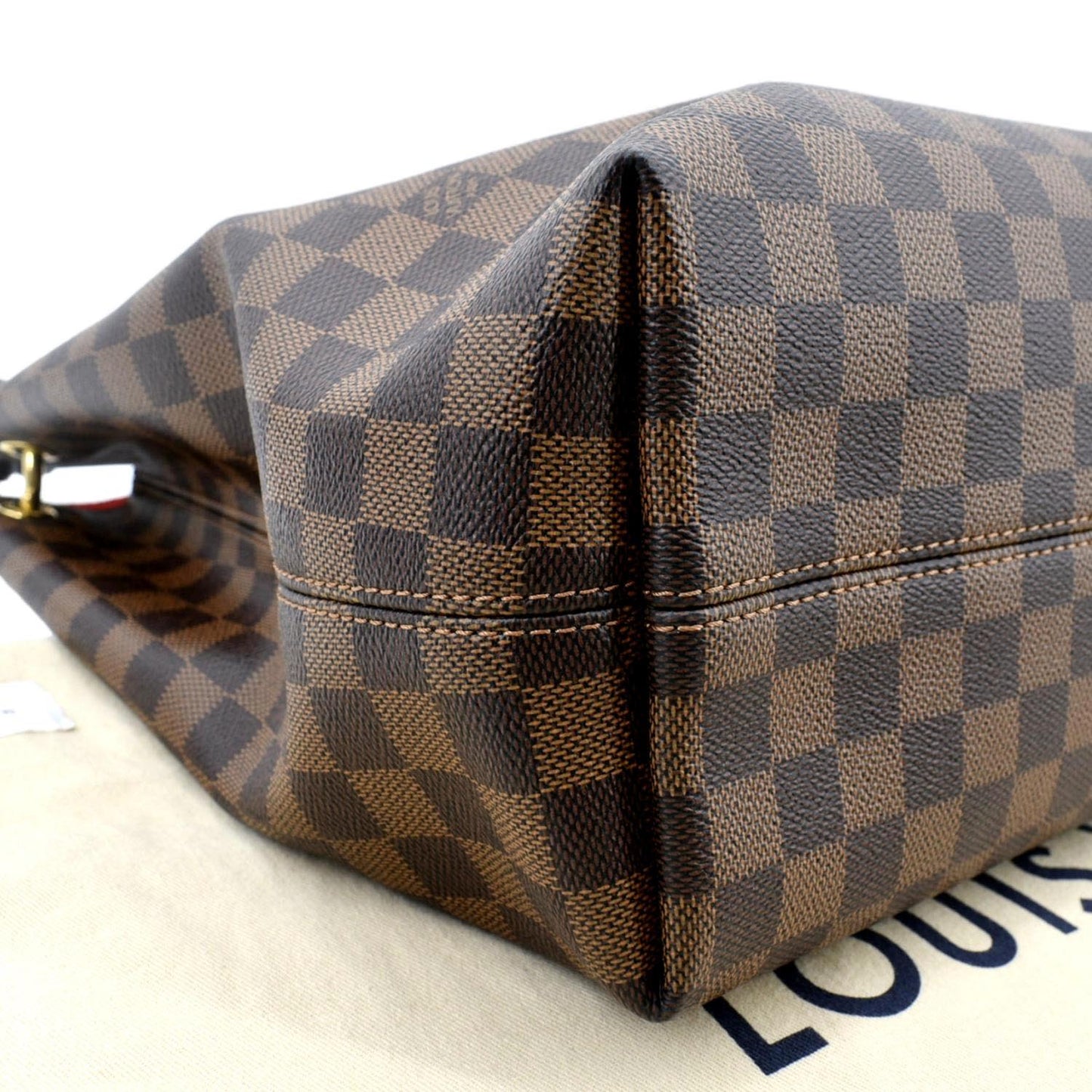 LOUIS VUITTON Graceful MM Damier Ebene Shoulder Bag Brown