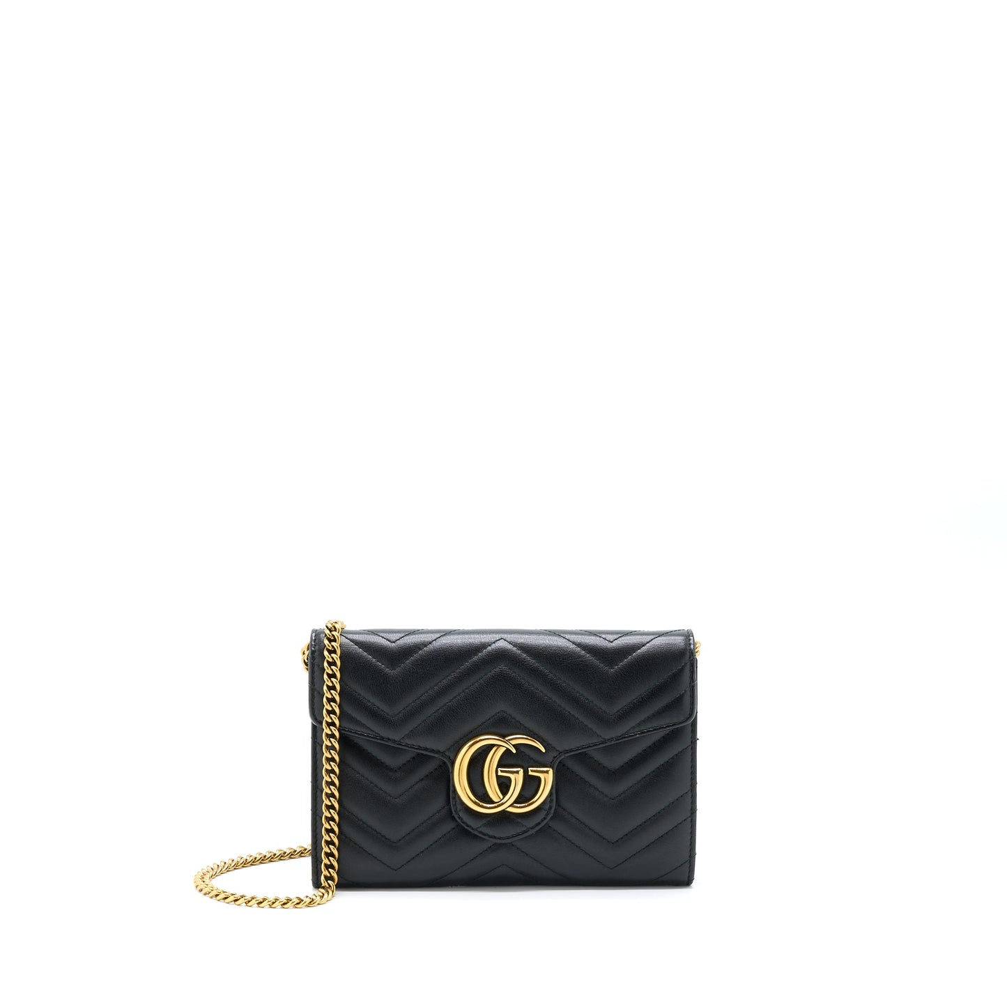 Gucci Marmont Wallet On Chain Black