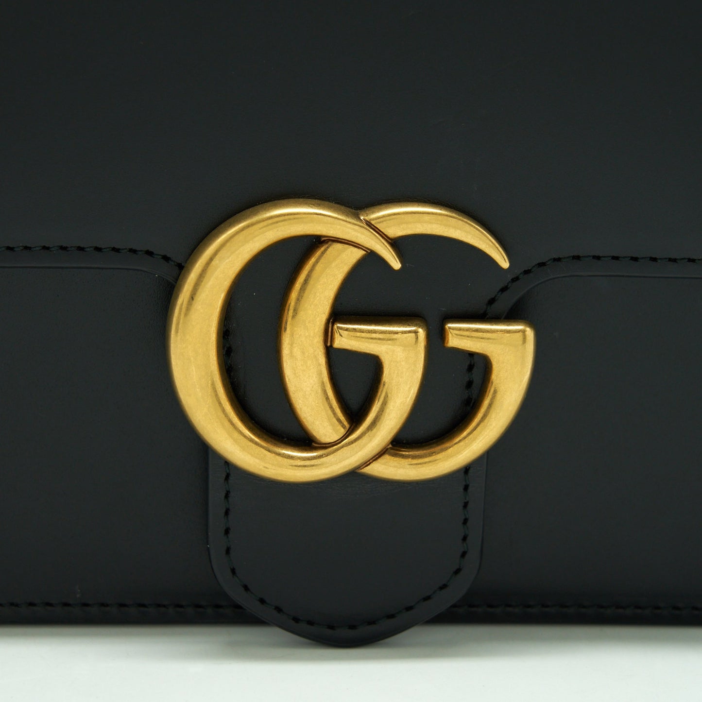 Gucci GG Flap Bag Box Calfskin Black