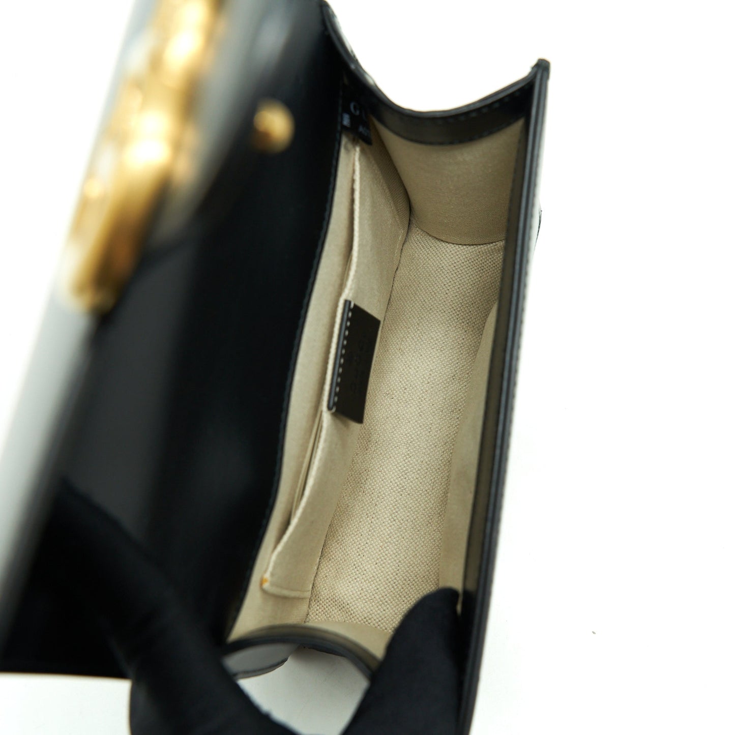 Gucci GG Flap Bag Box Calfskin Black