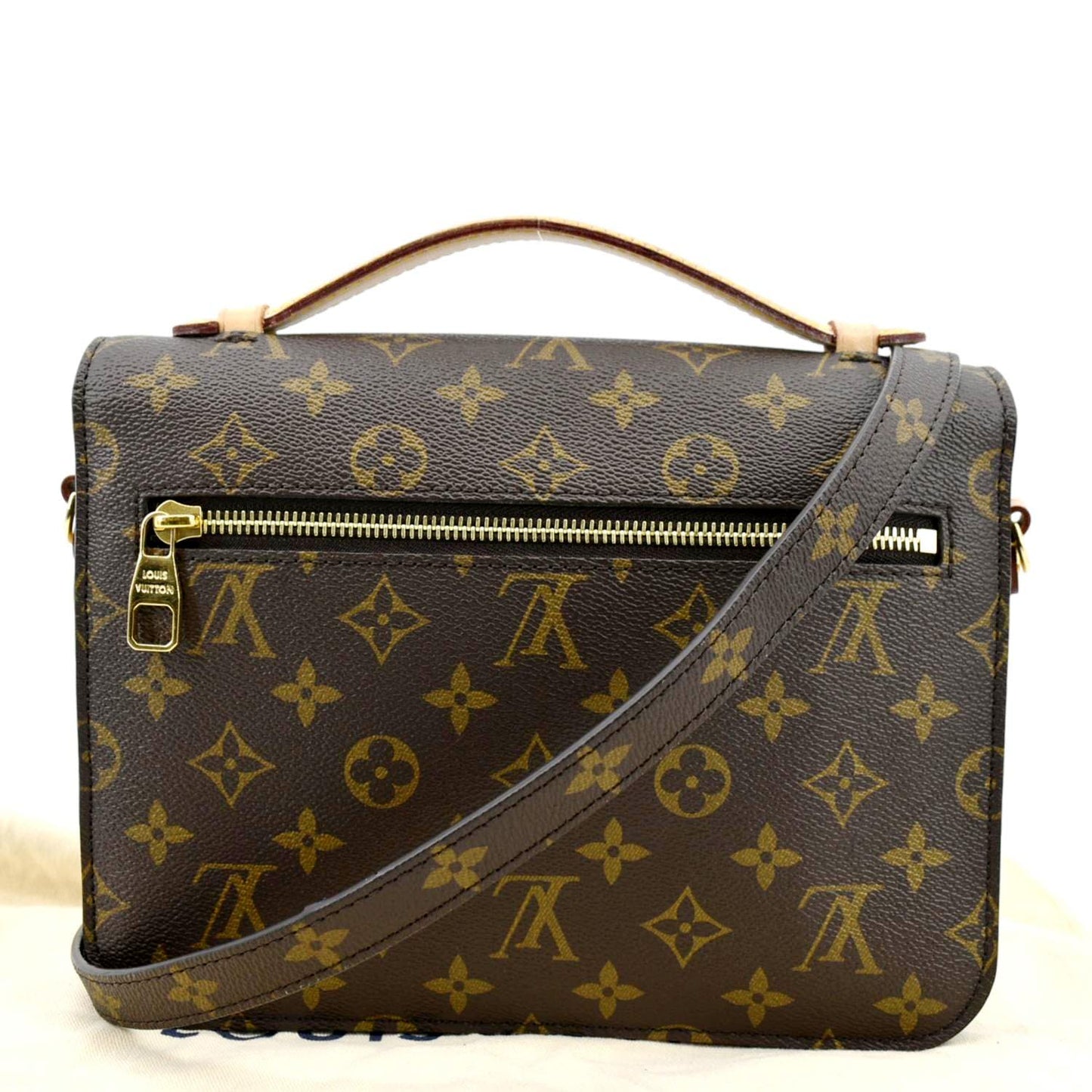 LOUIS VUITTON Metis Pochette Monogram Canvas Crossbody Bag Brown