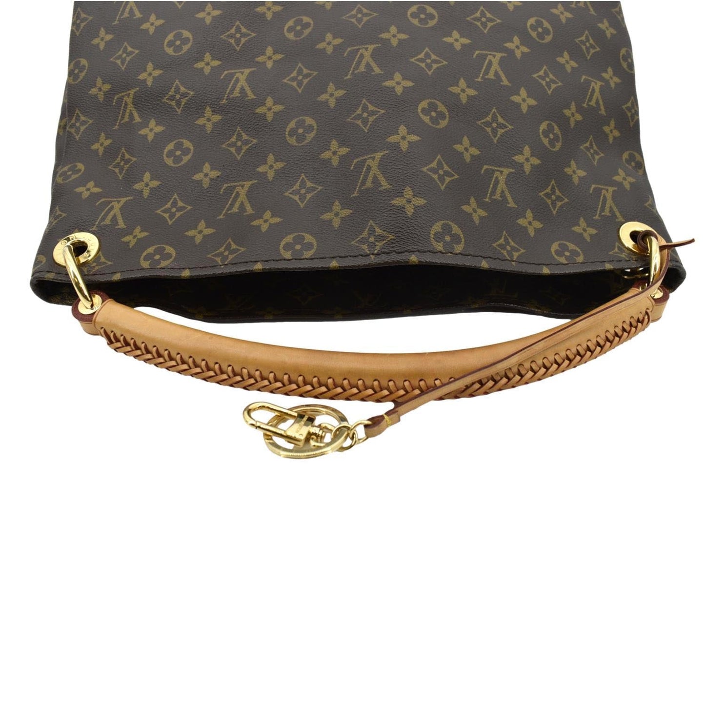 LOUIS VUITTON Artsy MM Monogram Canvas Hobo Bag Brown