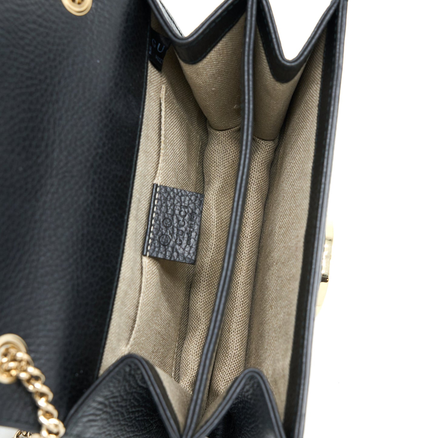 Gucci Interlocking Small Shoulder Bag Black L