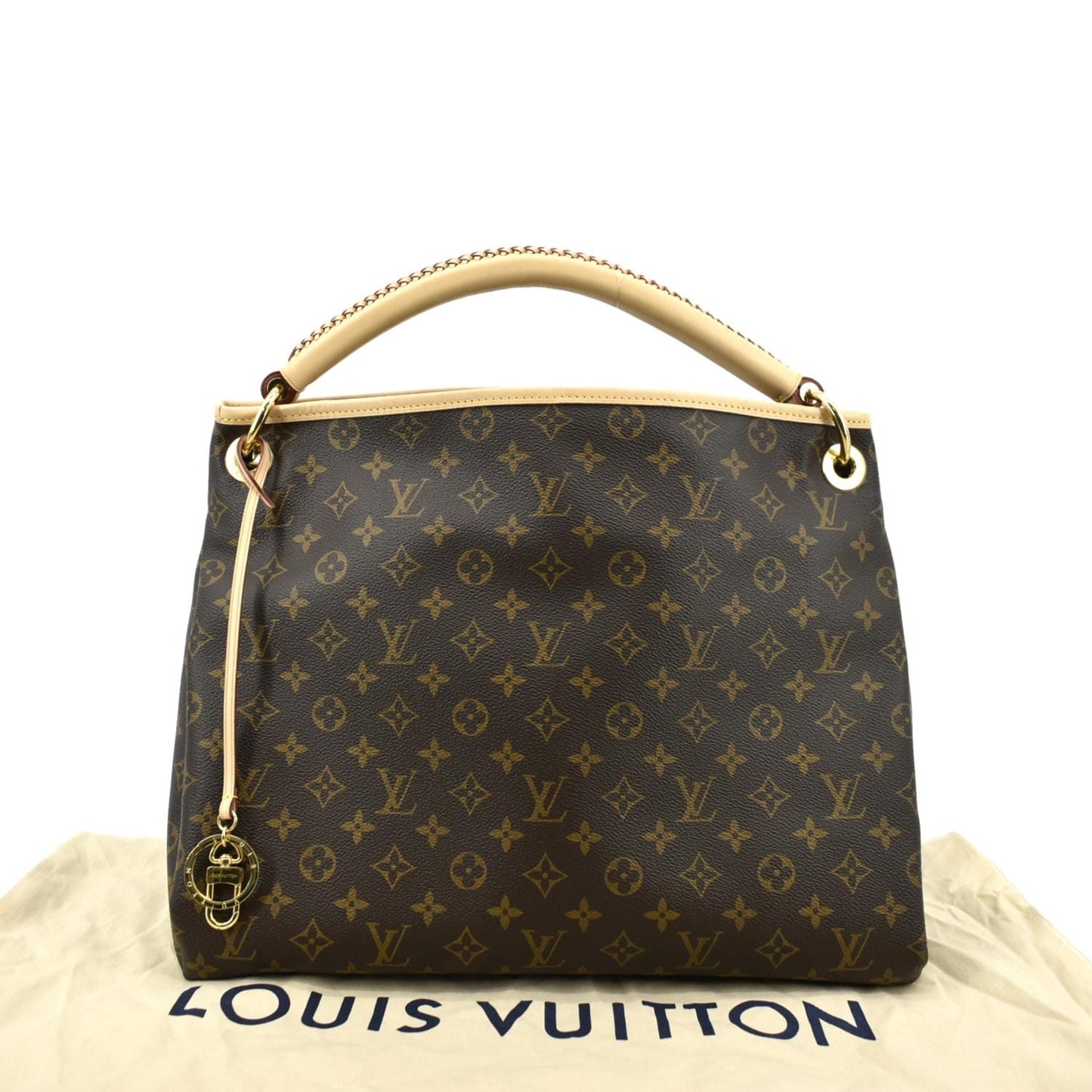 LOUIS VUITTON Artsy MM NM Monogram Canvas Hobo Bag Brown