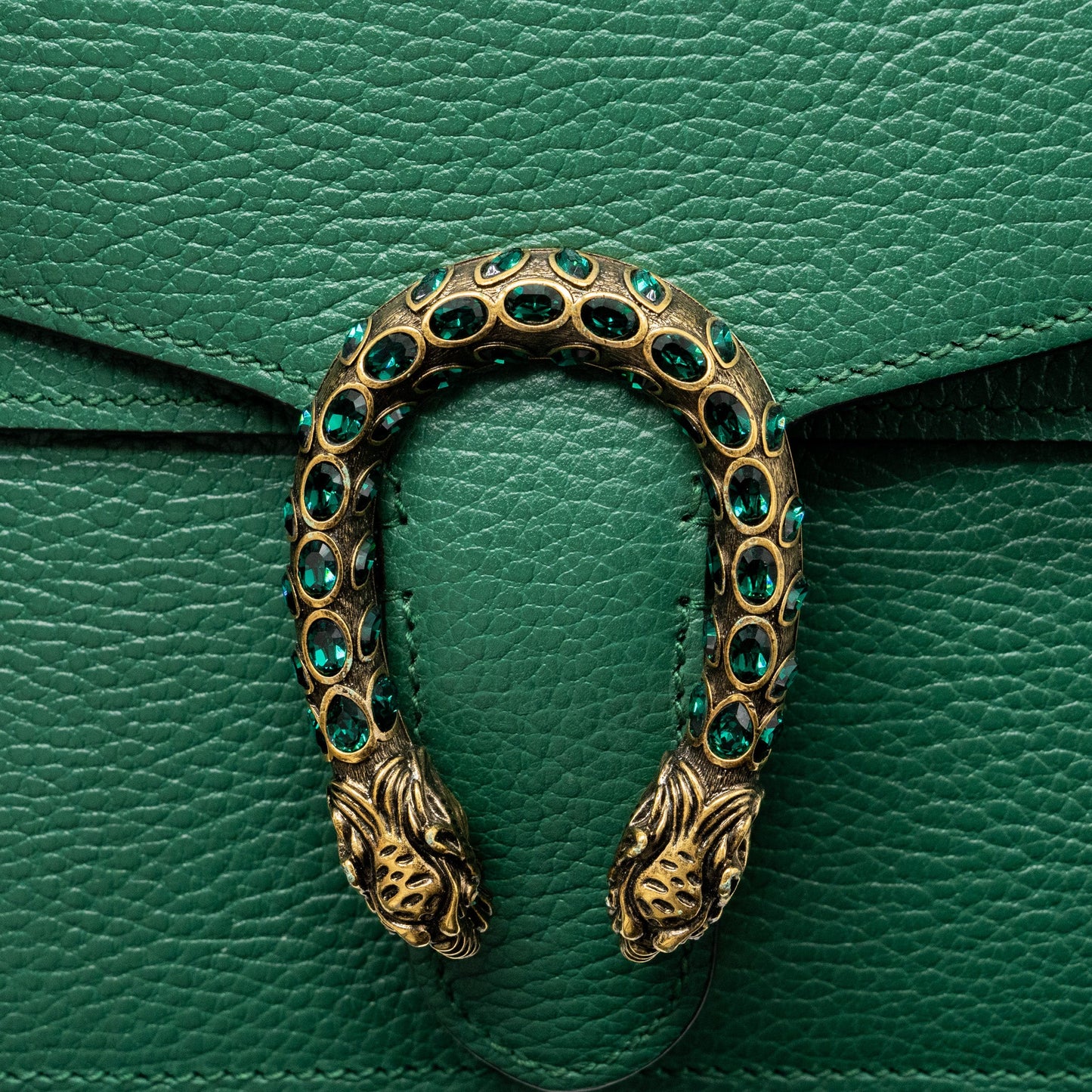 Gucci Dionysus Shoulder Bag Calfskin Green