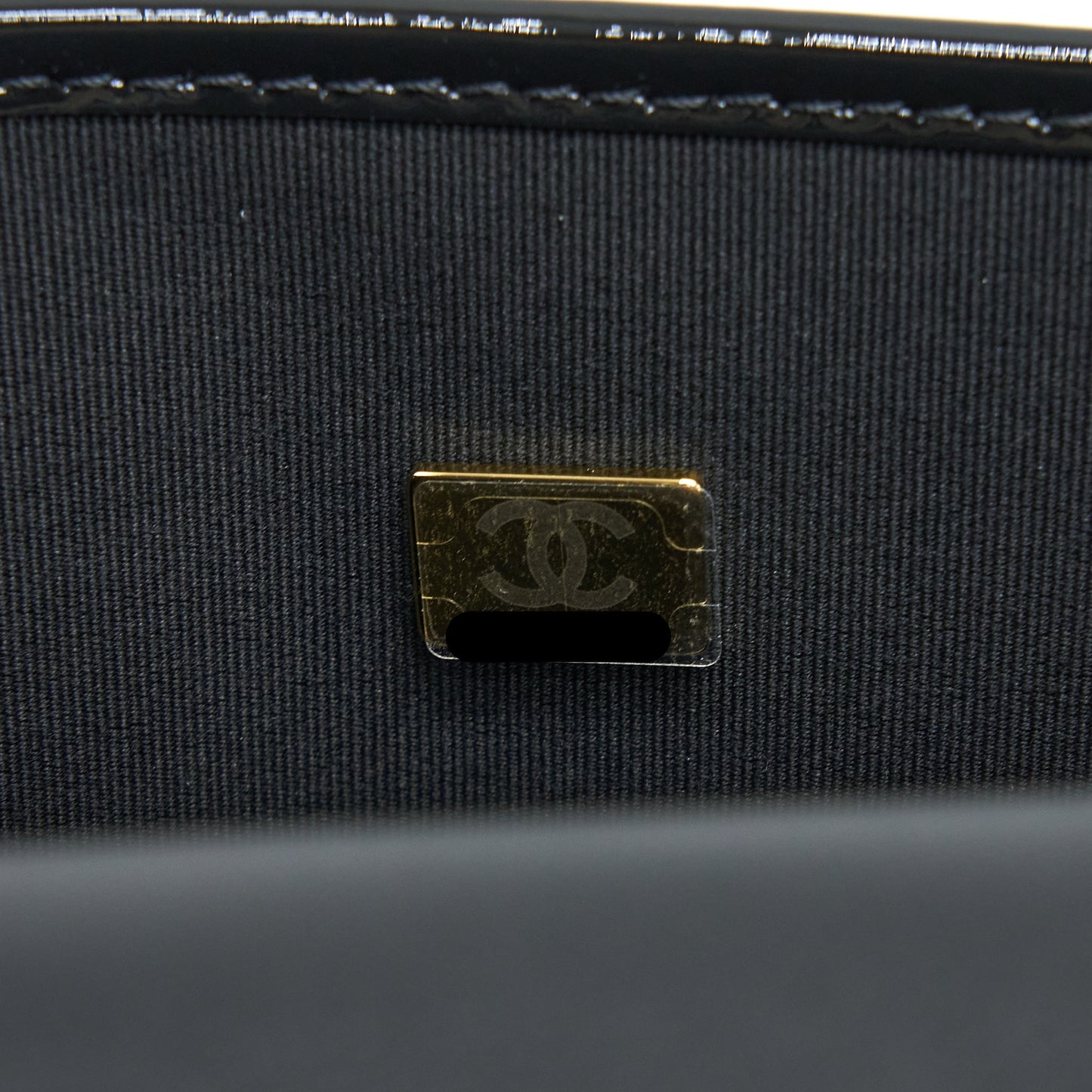 Chanel 22K Large Backpack Patent Black Brushed (Microchip)