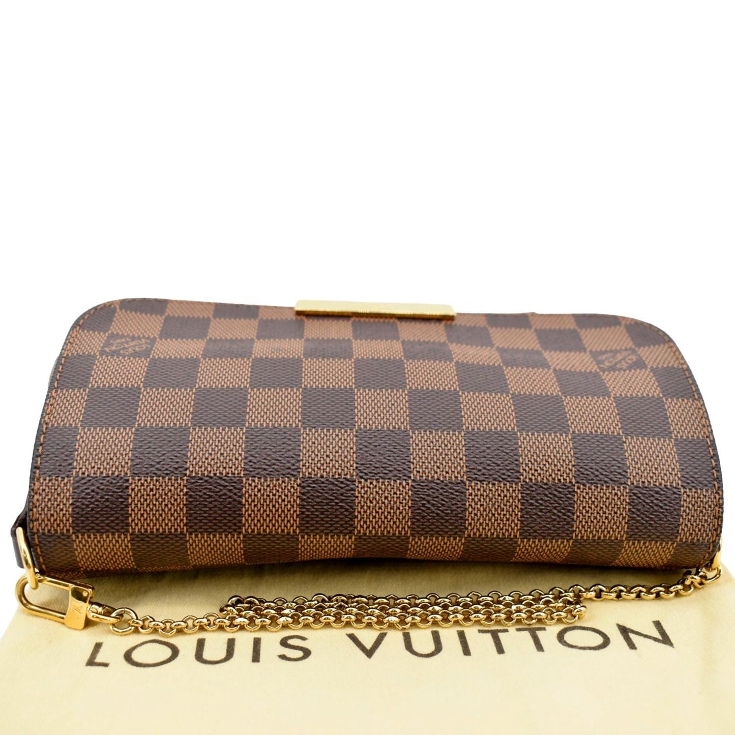 LOUIS VUITTON Favorite PM Damier Ebene Shoulder Bag Brown