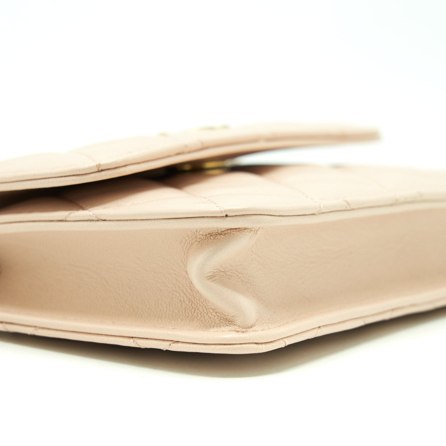 Chanel Pearl Crush Mini Flap Belt Bag Lambskin Light Pink