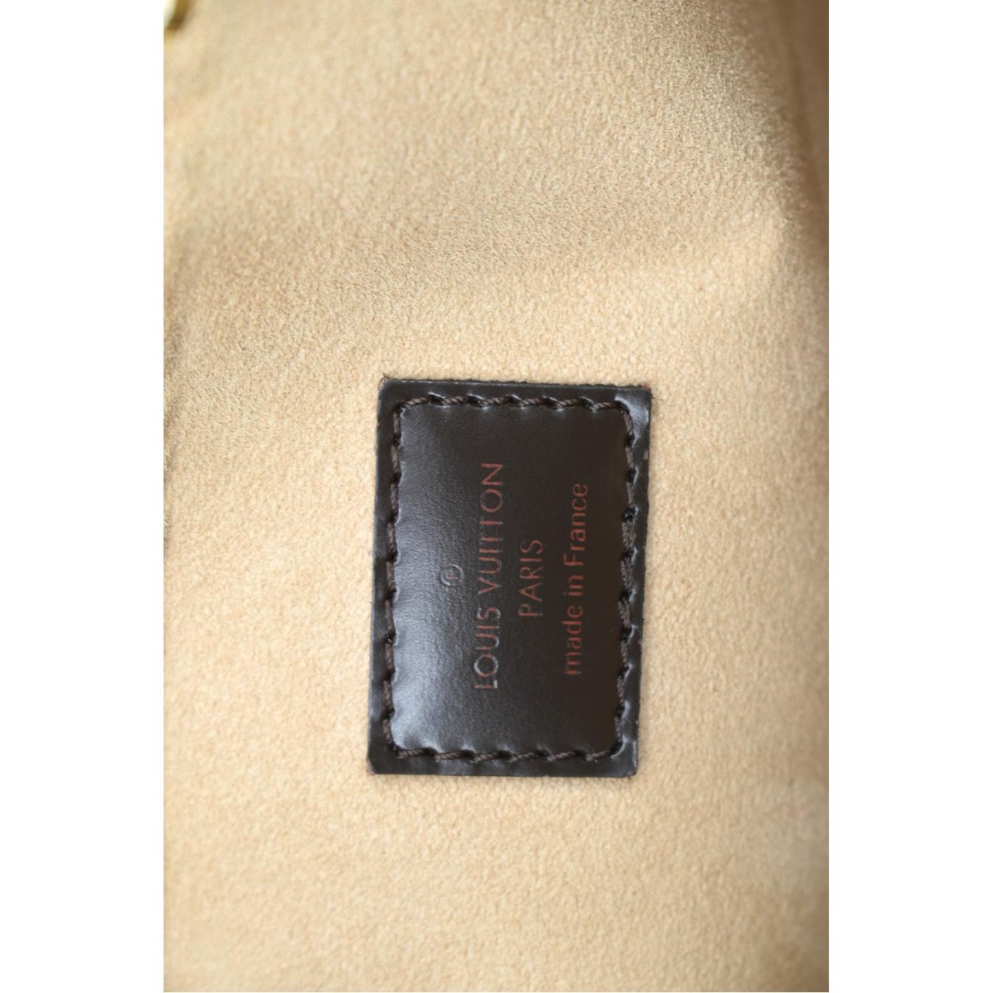 LOUIS VUITTON Kensington Damier Ebene Tote Bag Brown