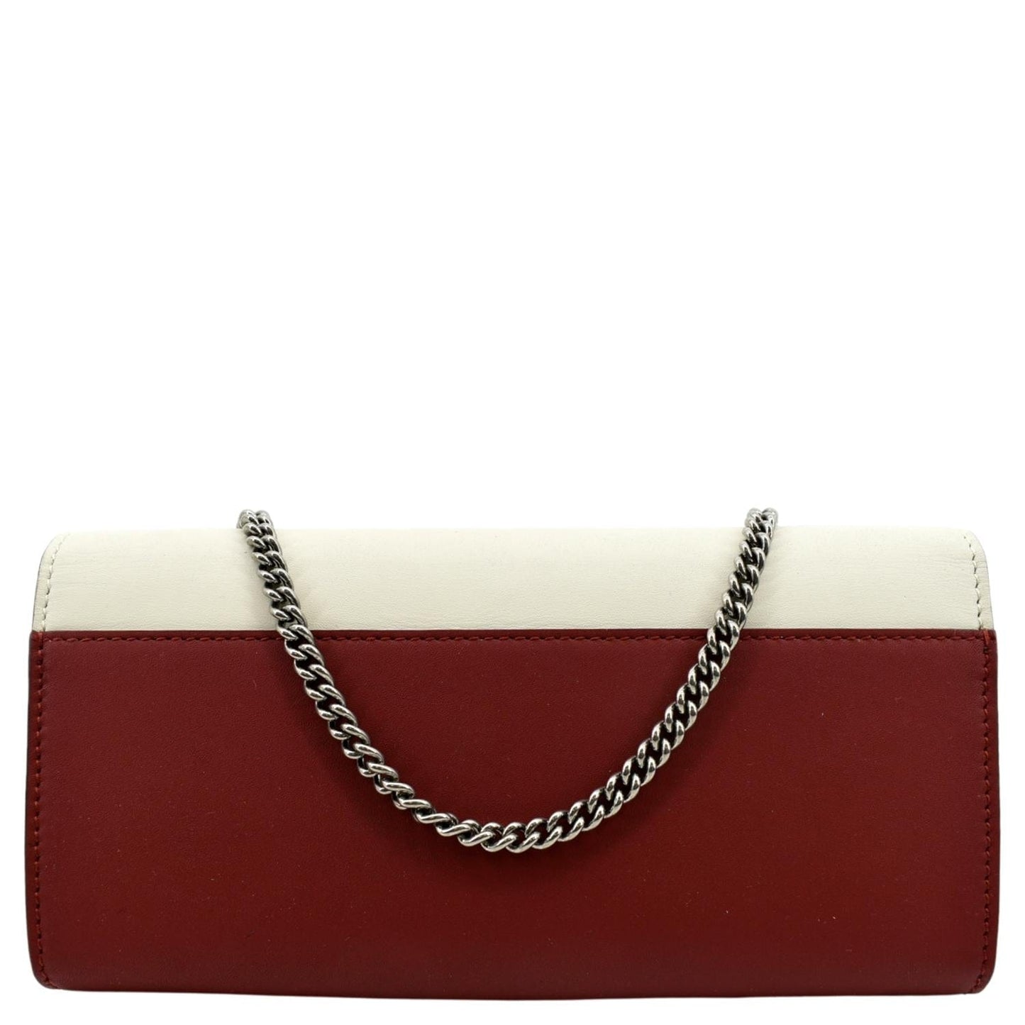 GUCCI Dionysus Leather Chain Clutch Red