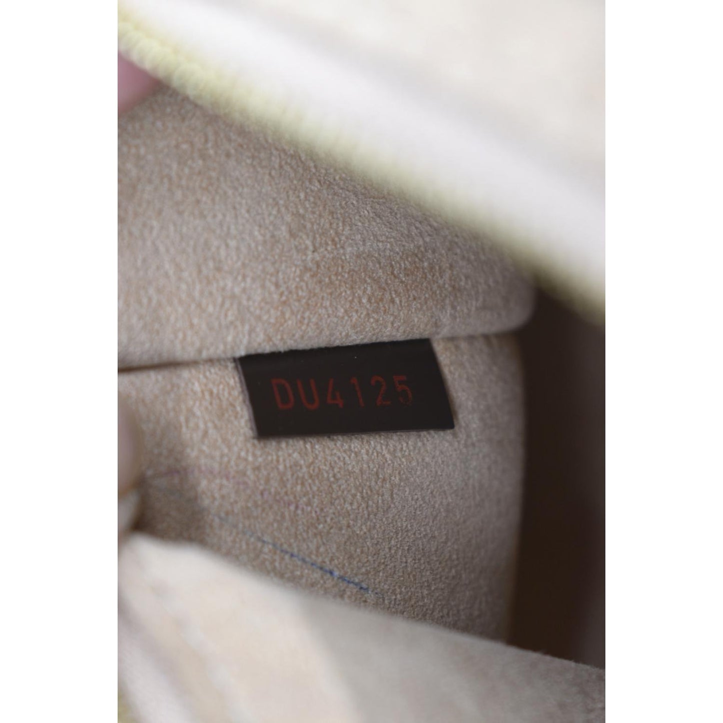 LOUIS VUITTON Kensington Damier Ebene Tote Bag Brown