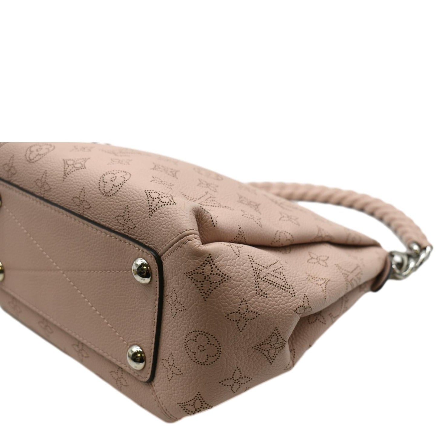LOUIS VUITTON Babylone Mahina Calfskin Leather Shoulder Bag Pink