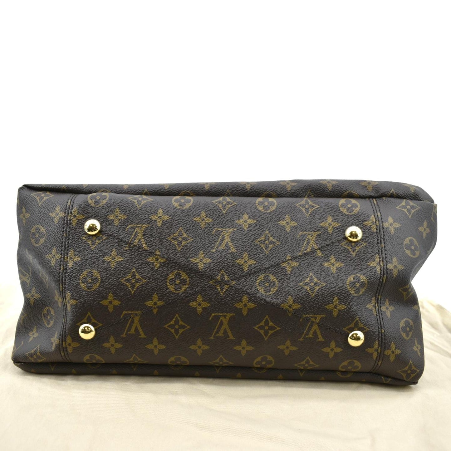 LOUIS VUITTON Artsy MM NM Monogram Canvas Hobo Bag Brown