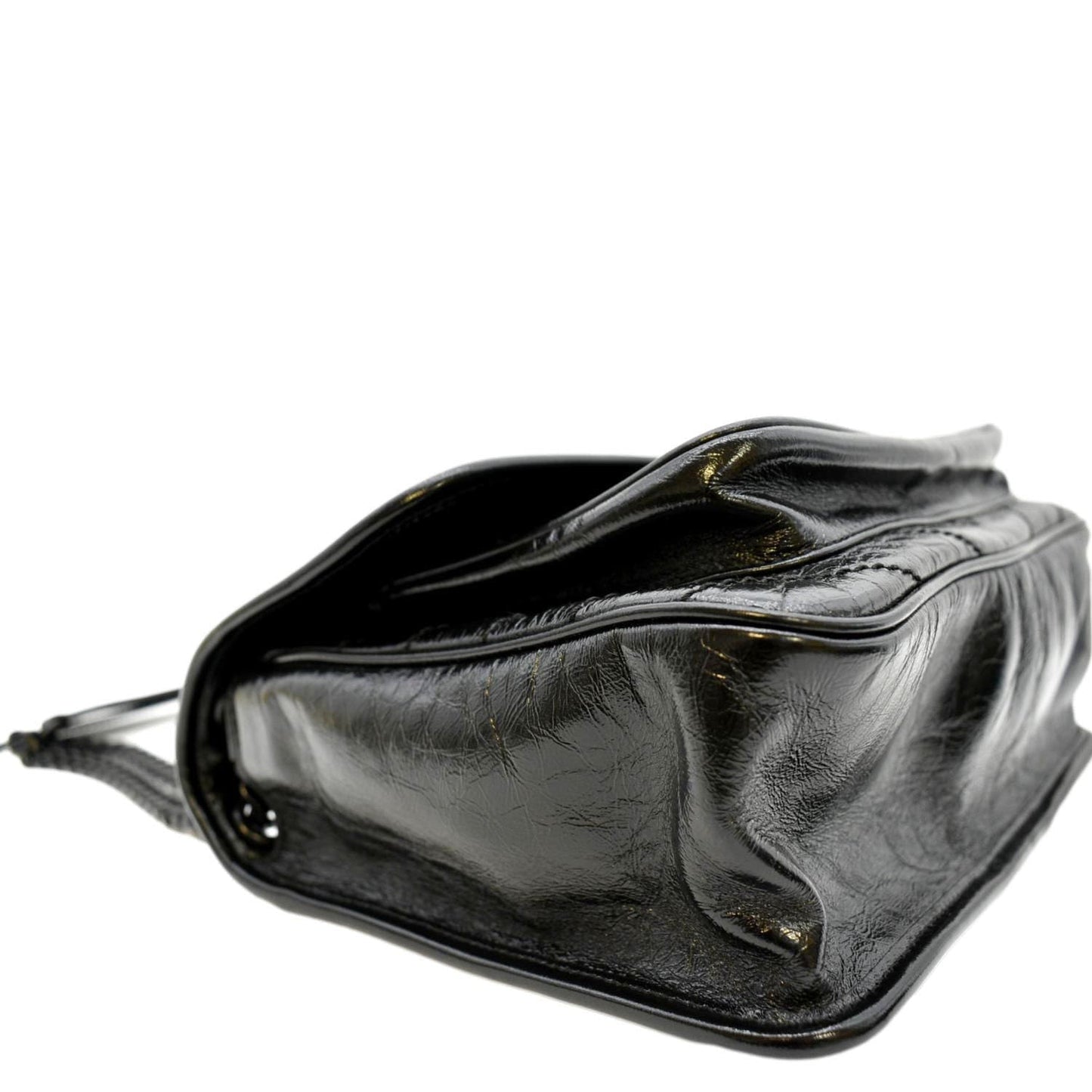 YVES SAINT LAURENT Niki Medium Leather Shoulder Bag Black