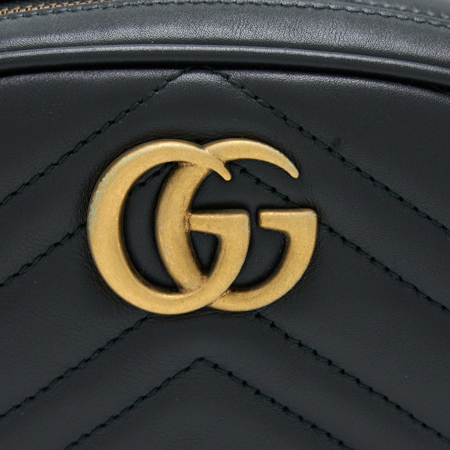 Gucci Marmont Round Belt Bag Black