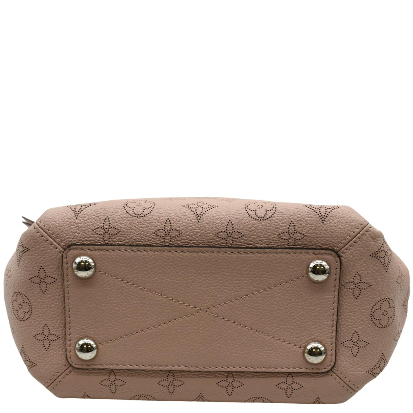 LOUIS VUITTON Babylone Mahina Calfskin Leather Shoulder Bag Pink
