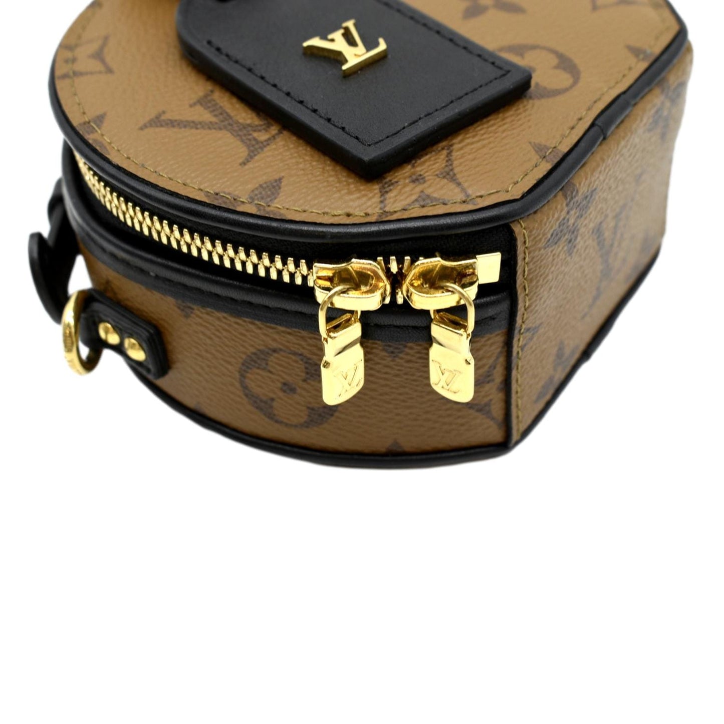 LOUIS VUITTON Boite Chapeau Mini Reverse Monogram Canvas Shoulder Bag Brown