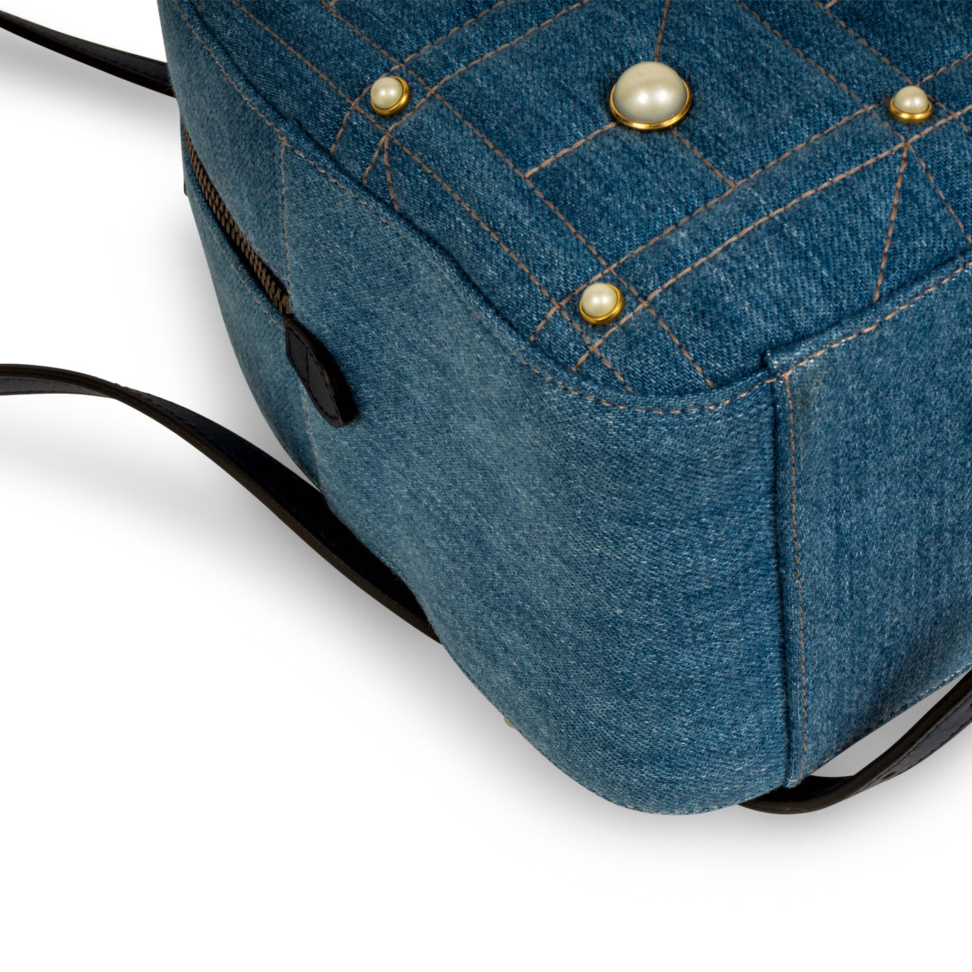 Gucci Denim Marmont Pearl Backpack