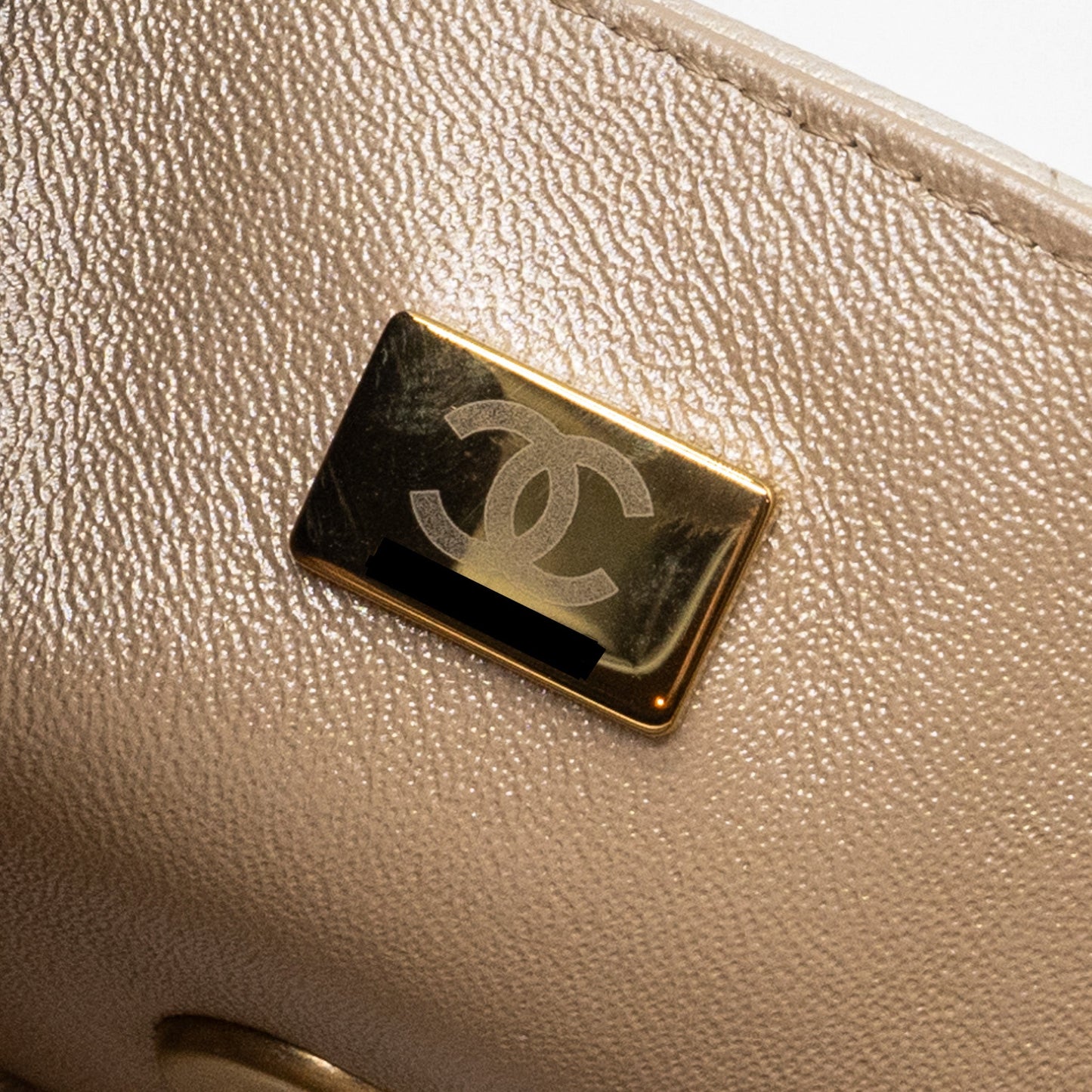 Chanel 22C mini Rectangular Flap Bag Goatskin Ombré Beige Brushed (microchip)