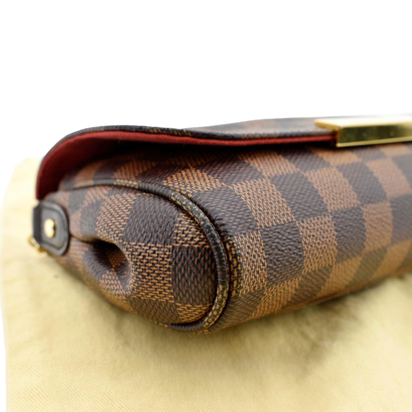 LOUIS VUITTON Favorite PM Damier Ebene Shoulder Bag Brown