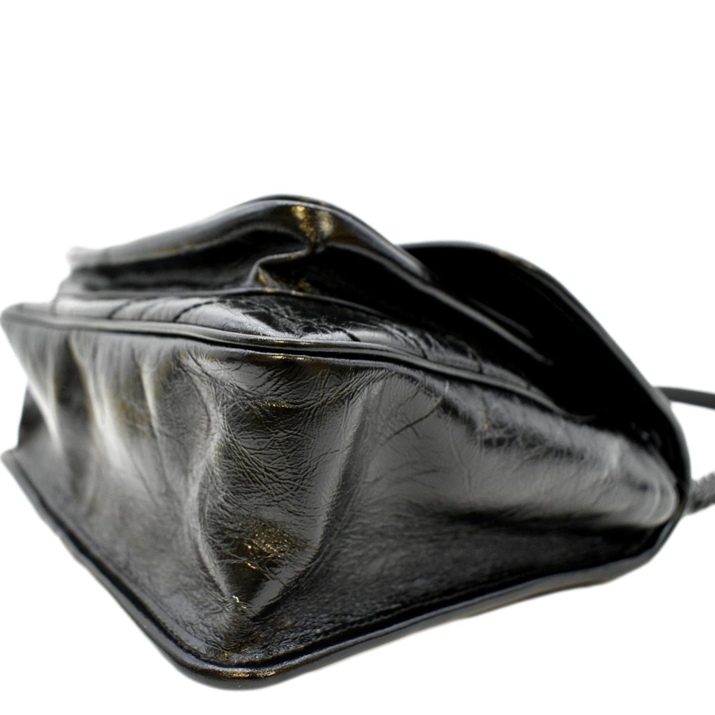 YVES SAINT LAURENT Niki Medium Leather Shoulder Bag Black