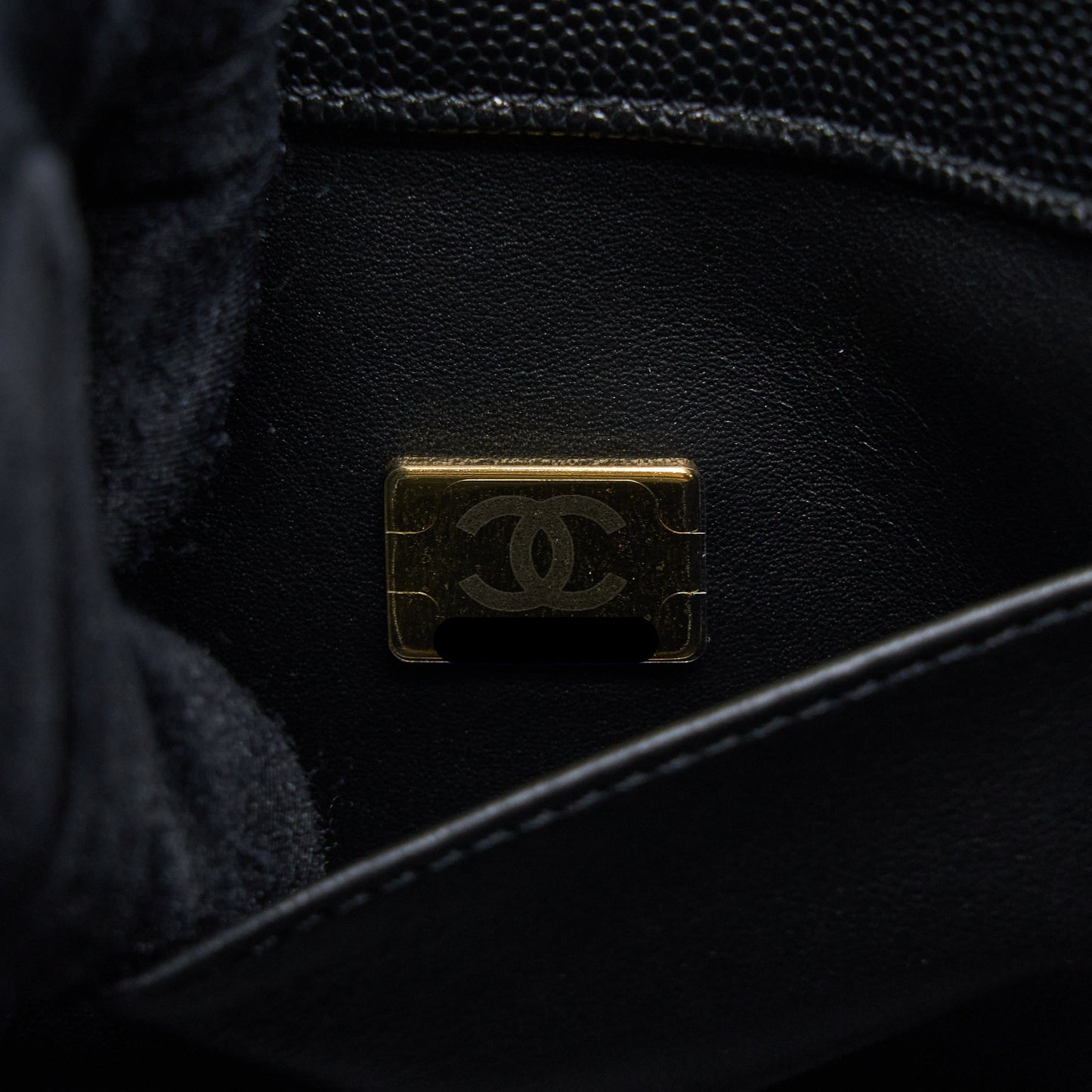 Chanel 22K Coco First Caviar Leather Black (Microchip)