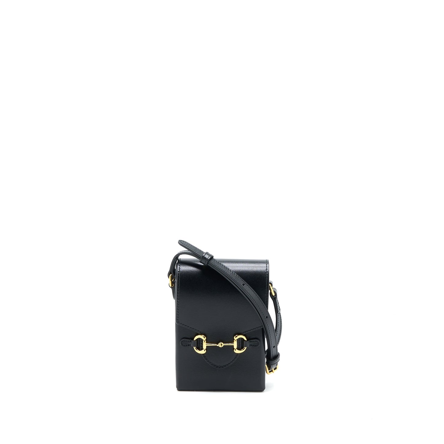 Gucci Horsebit 1955 Mini Bag Calfskin Black L