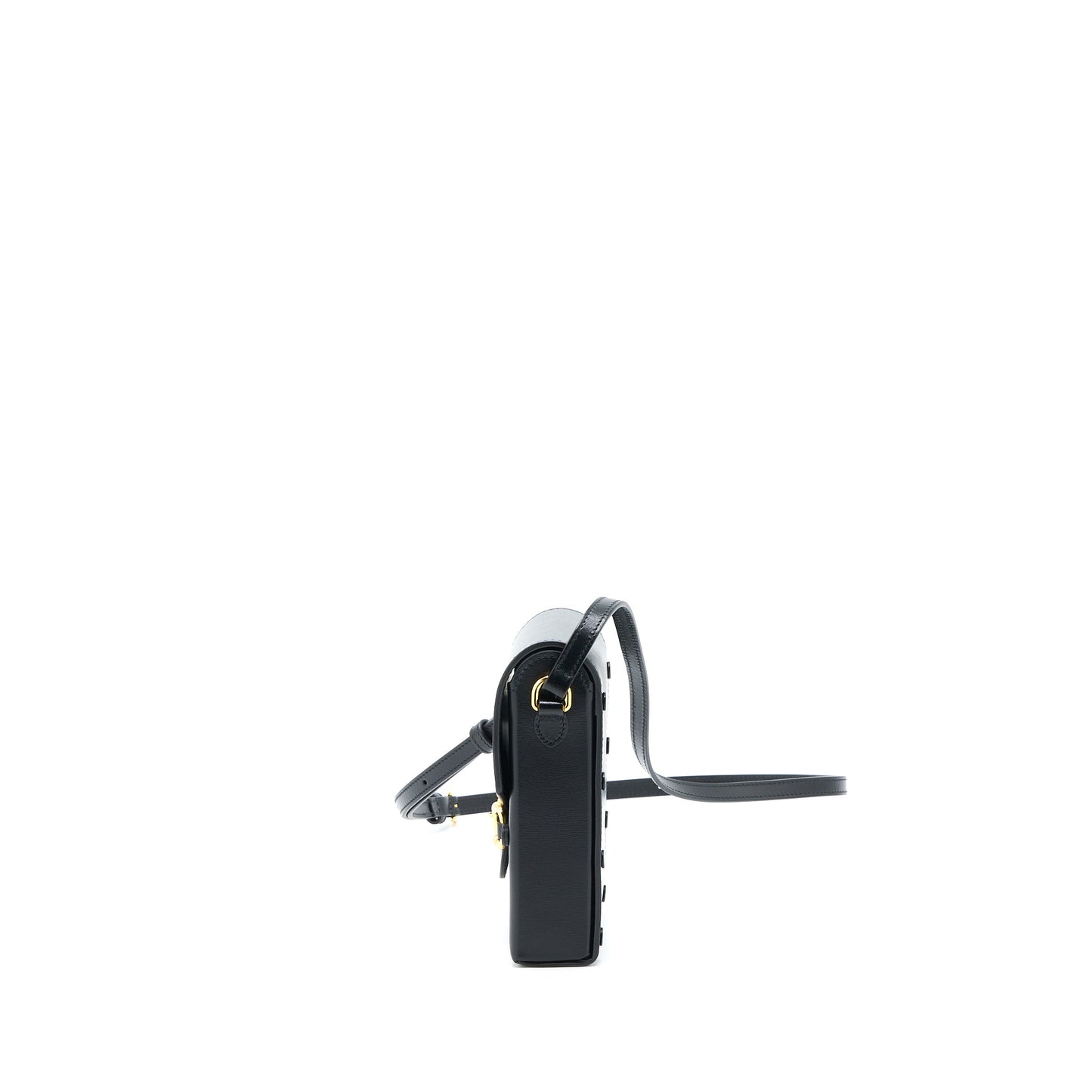 Gucci Horsebit 1955 Mini Bag Calfskin Black L