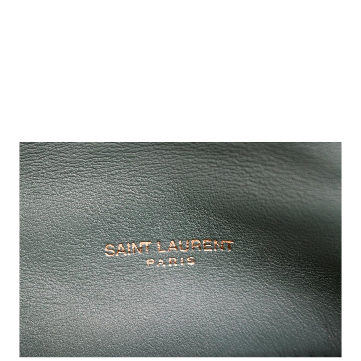 YVES SAINT LAURENT Loulou Puffer Mini Quilted Canvas Crossbody Bag Light Green