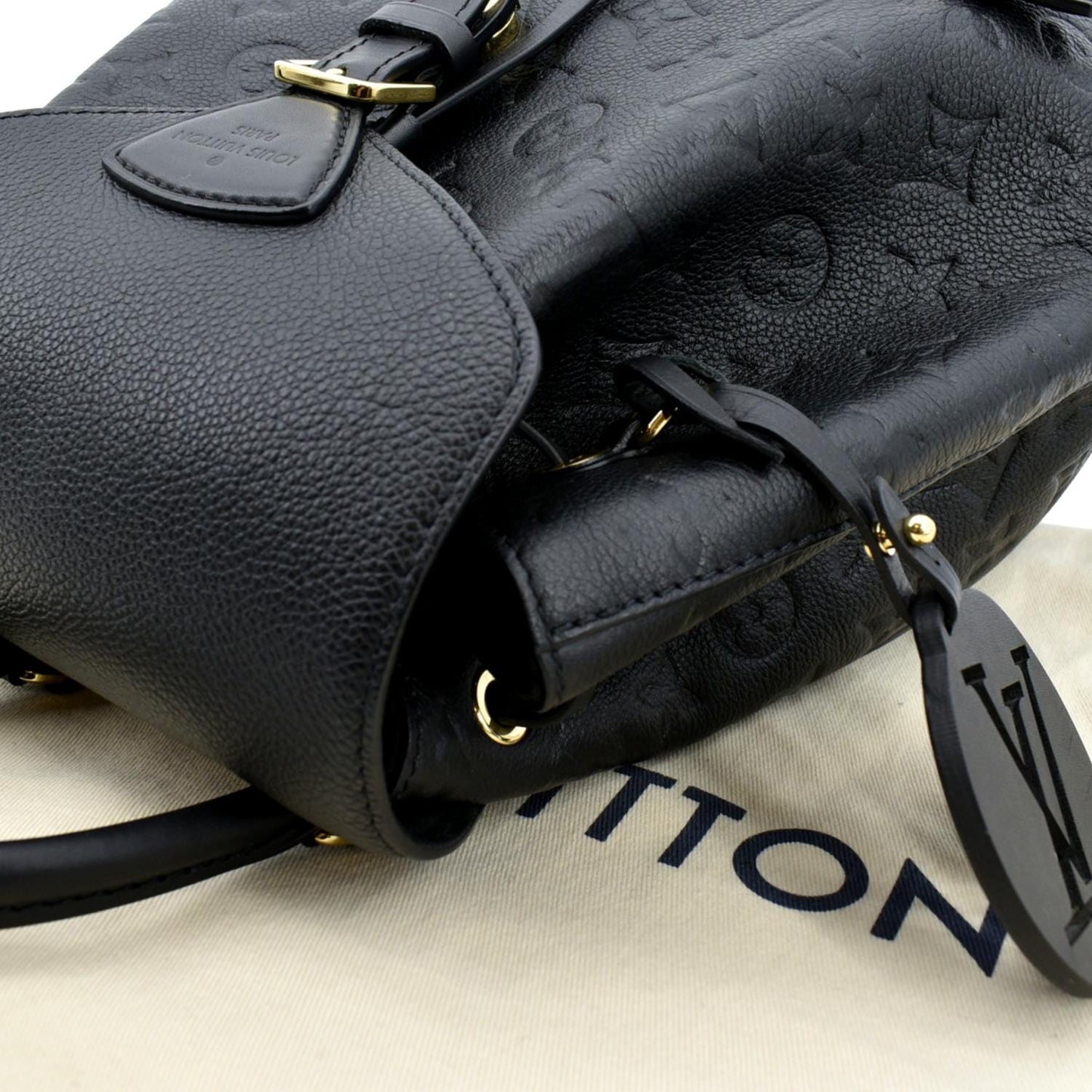 LOUIS VUITTON Montsouris NM PM Monogram Empreinte Backpack Black