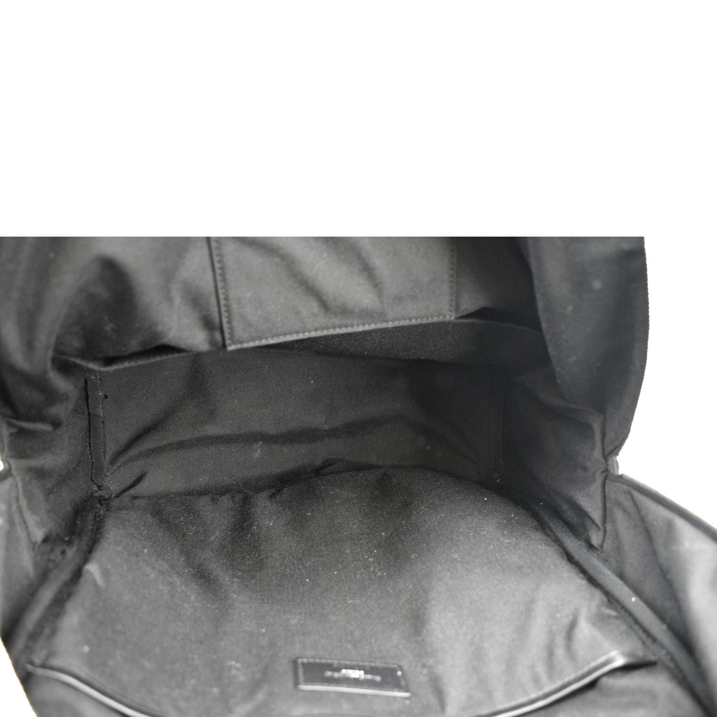 YVES SAINT LAURENT City Glitter Canvas Backpack Bag Black