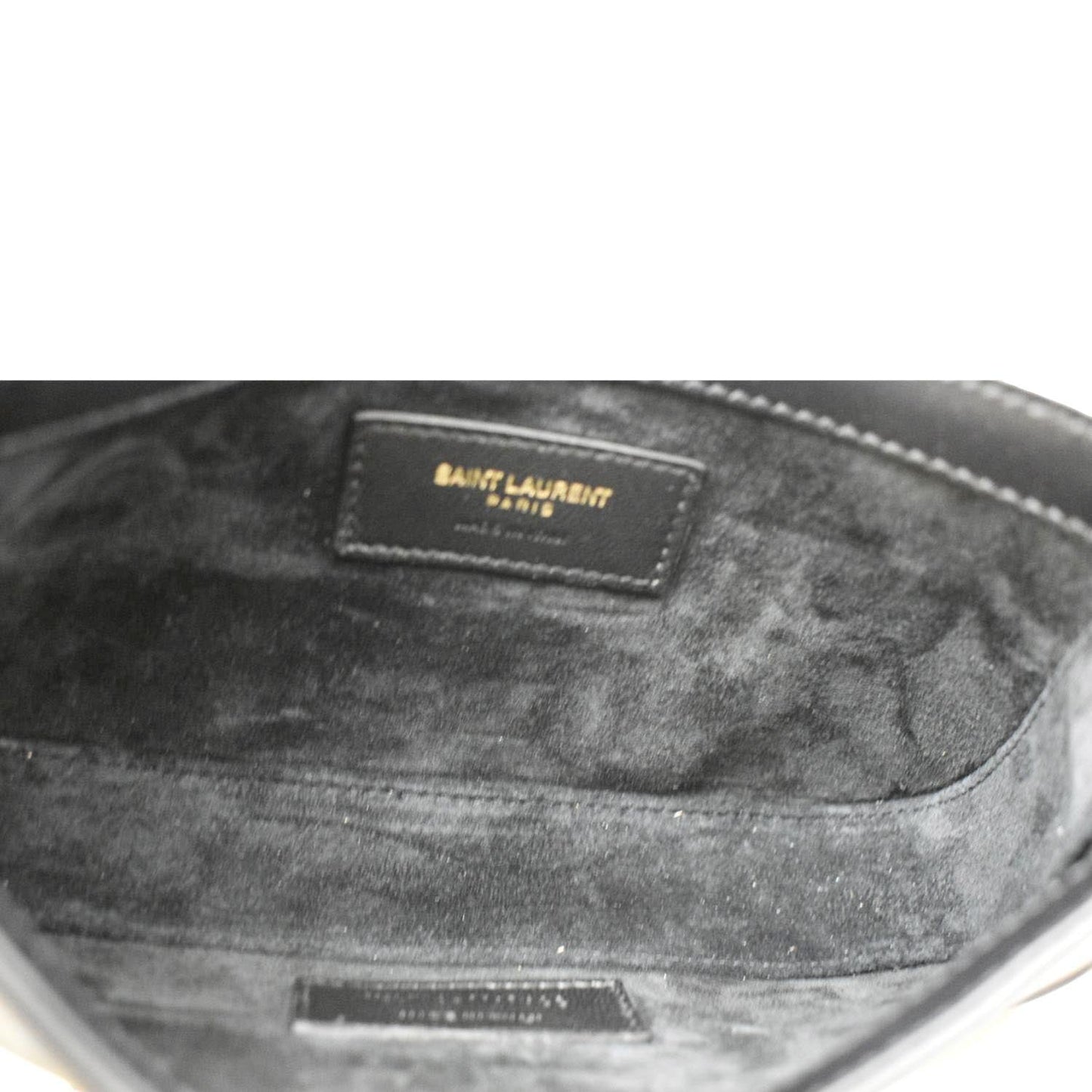 YVES SAINT LAURENT Le 5 A 7 Mini Leather Satchel Bag Black