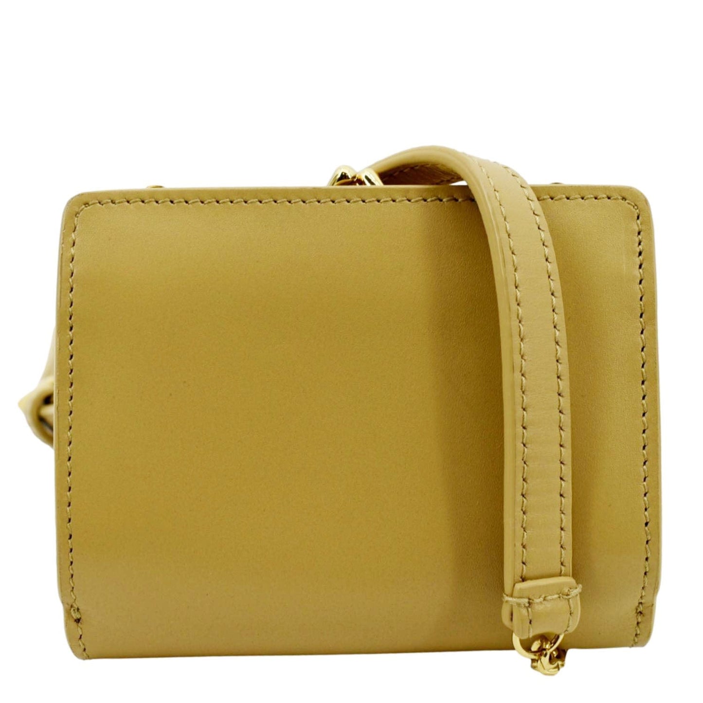 YVES SAINT LAURENT Rider Smooth Leather Shoulder Bag Beige