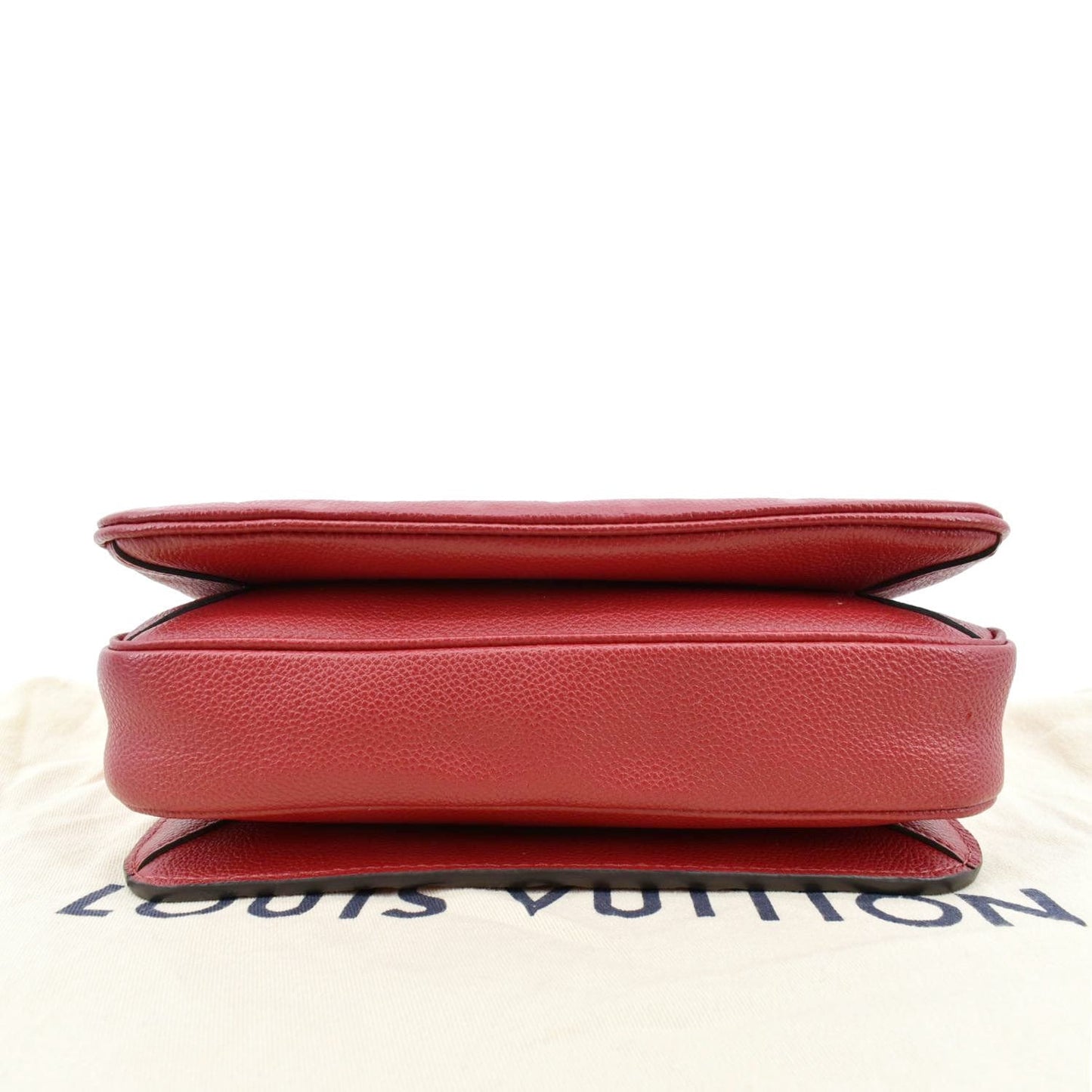 LOUIS VUITTON Metis Pochette Empreinte Leather Crossbody Bag Red