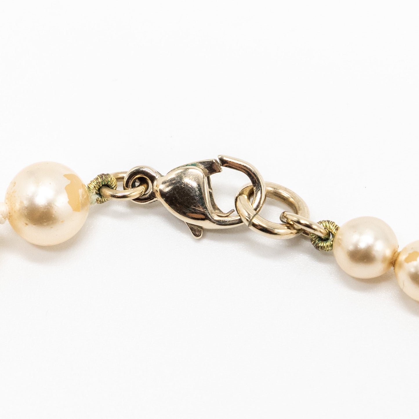 Chanel CC Logo Pearl Long Necklace L