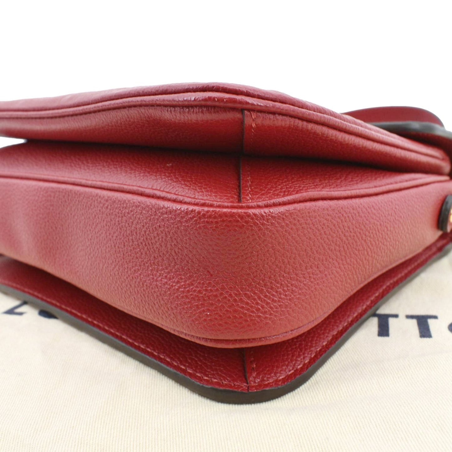 LOUIS VUITTON Metis Pochette Empreinte Leather Crossbody Bag Red