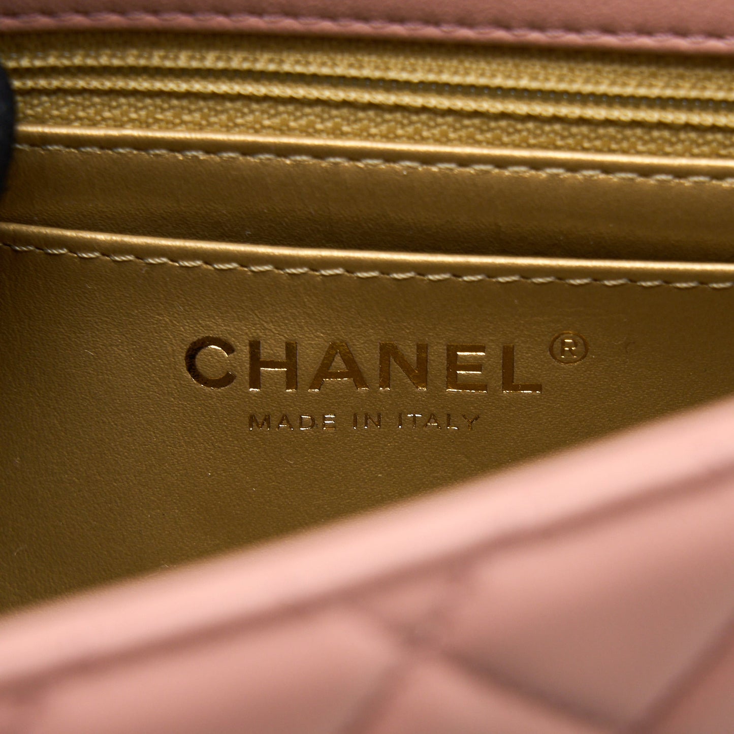 Chanel Pearl Crush Mini Square Flap Bag Lambskin Dark Pink (Microchip)