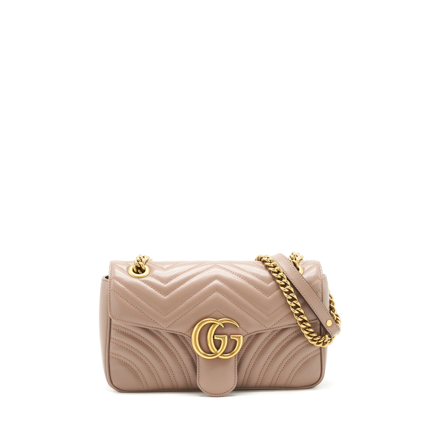 Gucci Marmont Small Dusty Pink matelass� shoulder bag