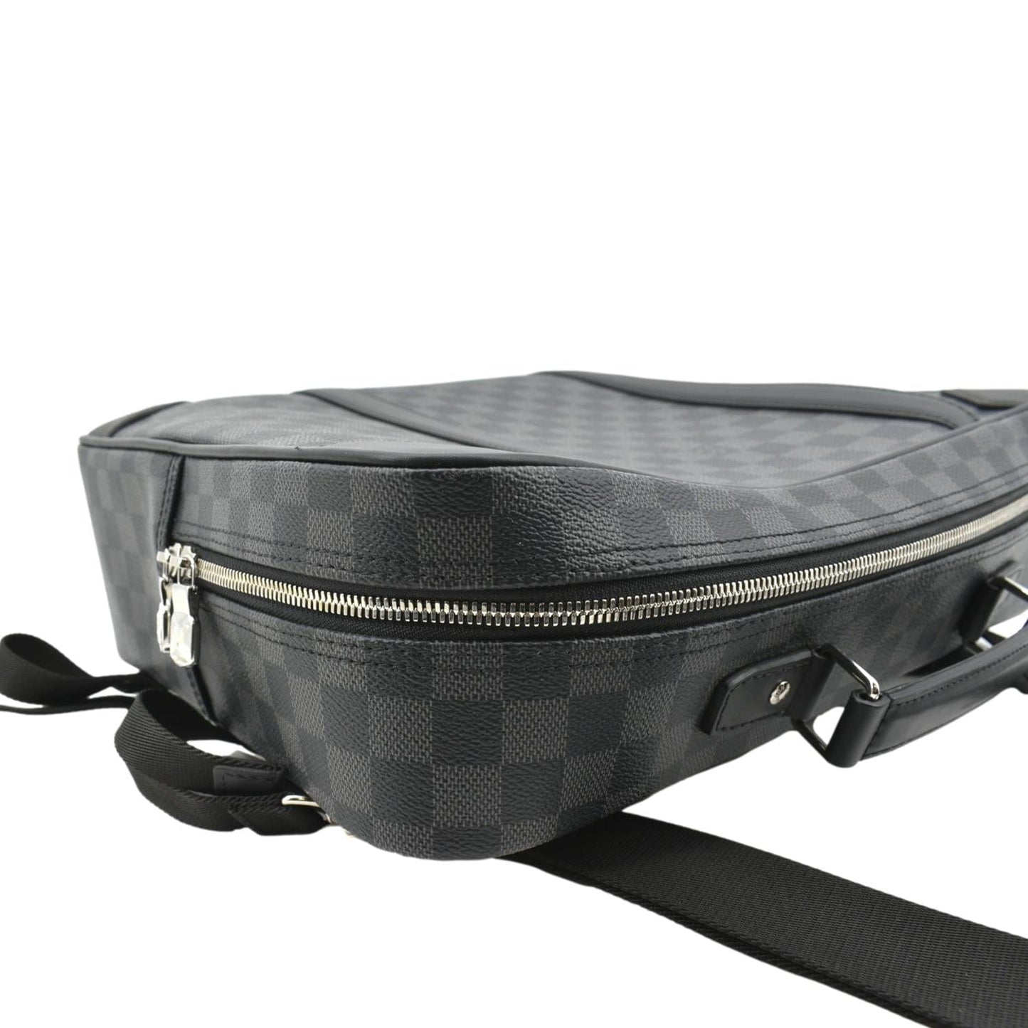 LOUIS VUITTON Damier Graphite Canvas Briefcase Backpack Bag Black
