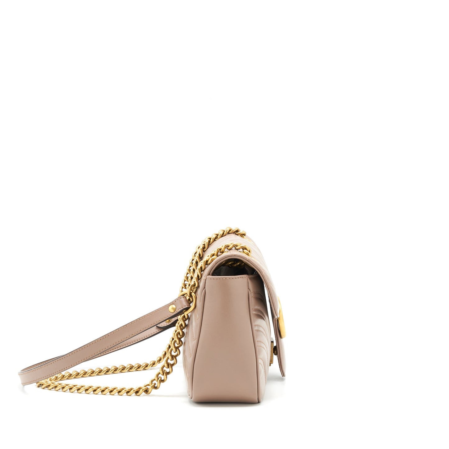 Gucci Marmont Small Dusty Pink matelass� shoulder bag