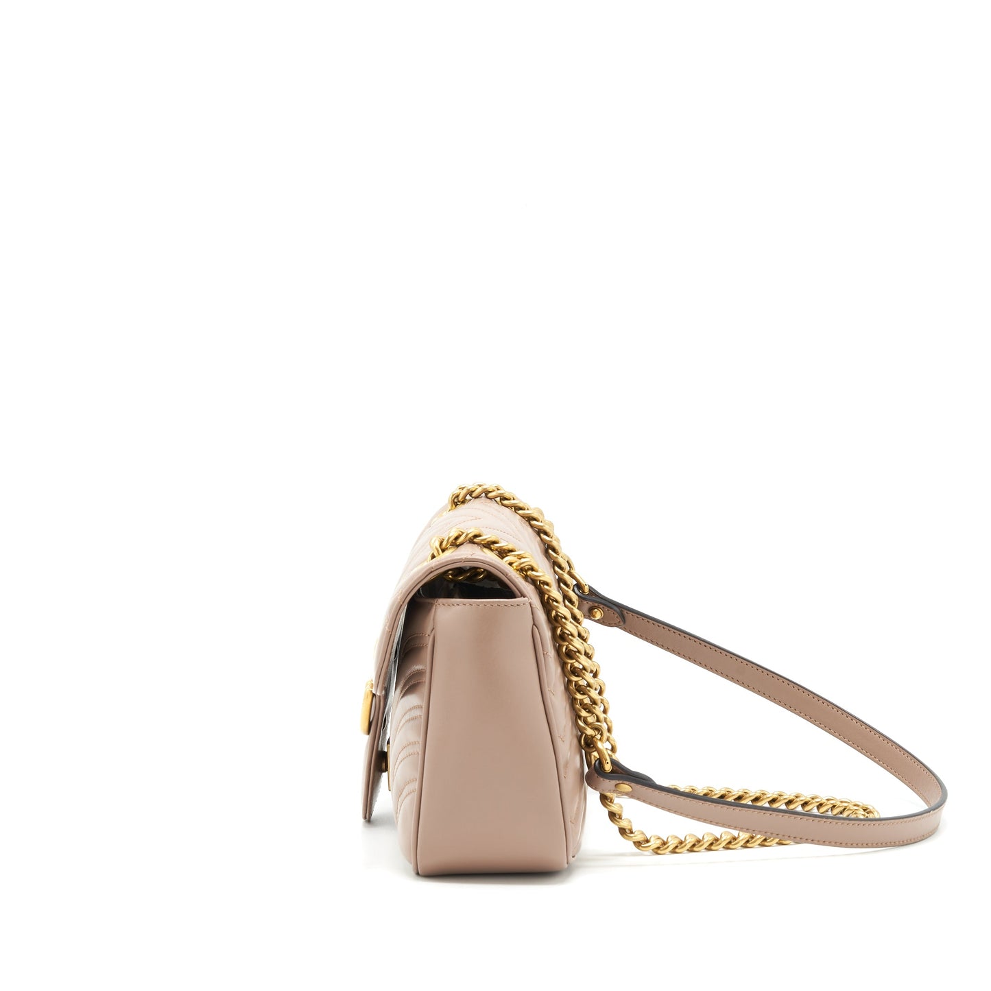 Gucci Marmont Small Dusty Pink matelass� shoulder bag