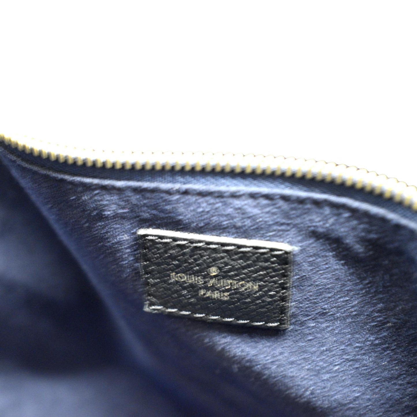 LOUIS VUITTON Neverfull MM Monogram Empreinte Leather Tote Bag Black