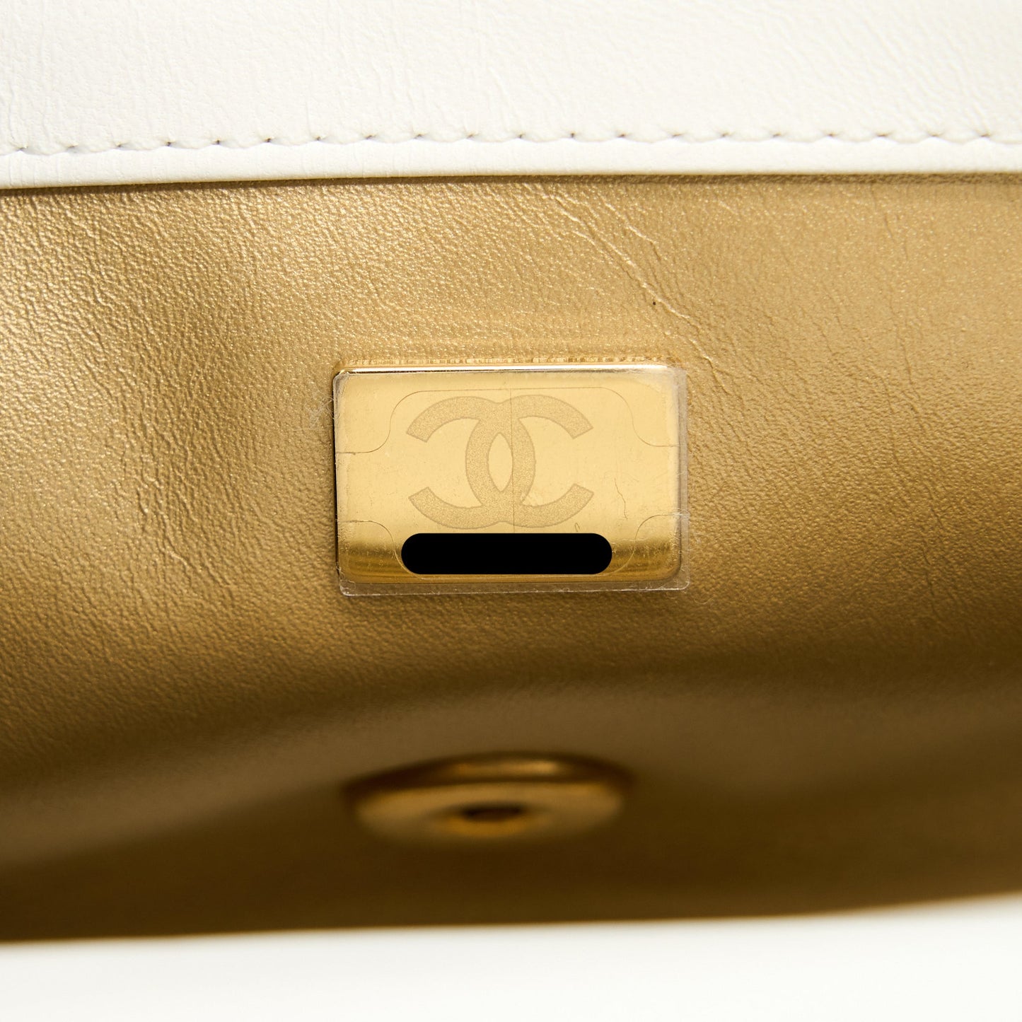 Chanel Pearl Crush Mini Rectangular Lambskin White (Microchip)