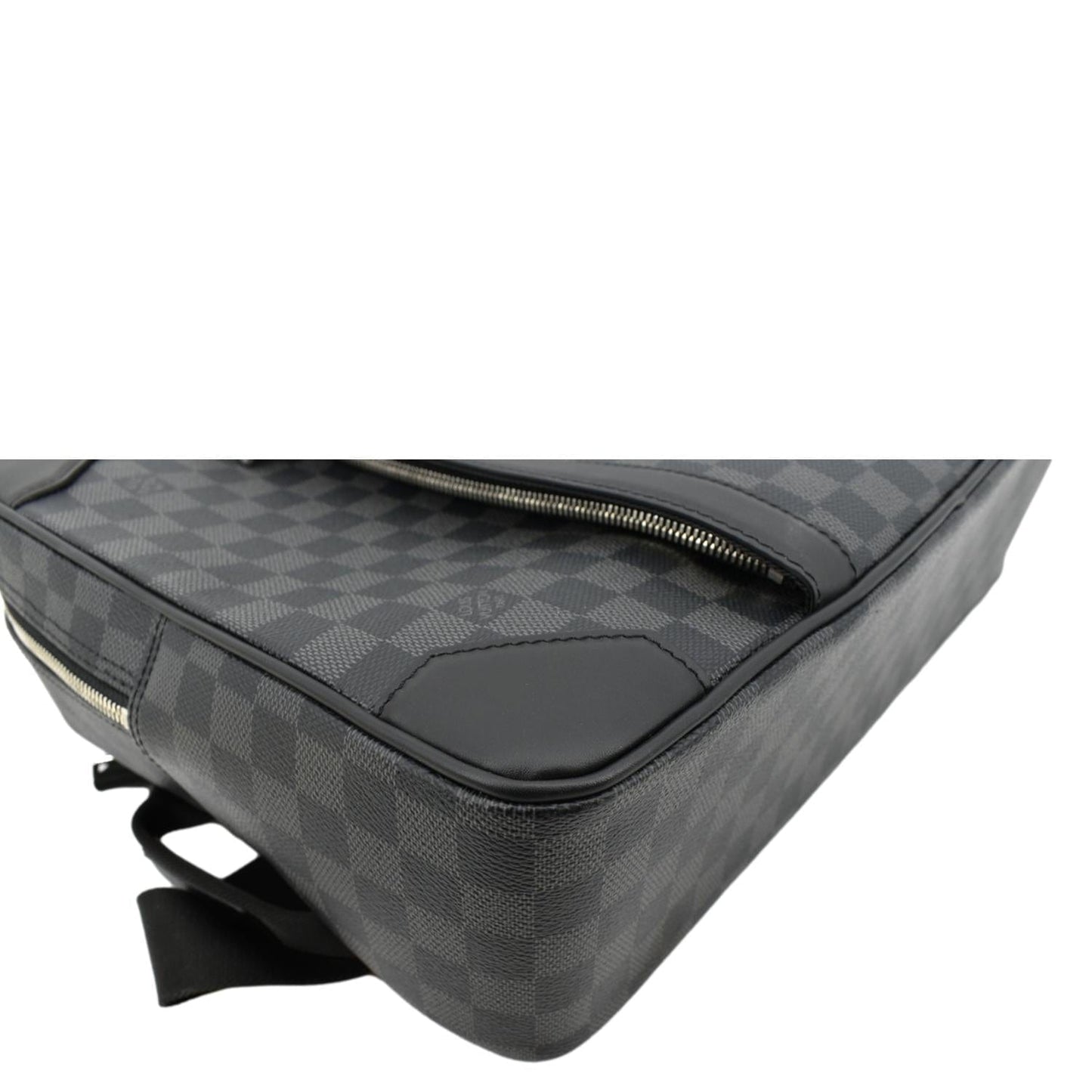 LOUIS VUITTON Damier Graphite Canvas Briefcase Backpack Bag Black