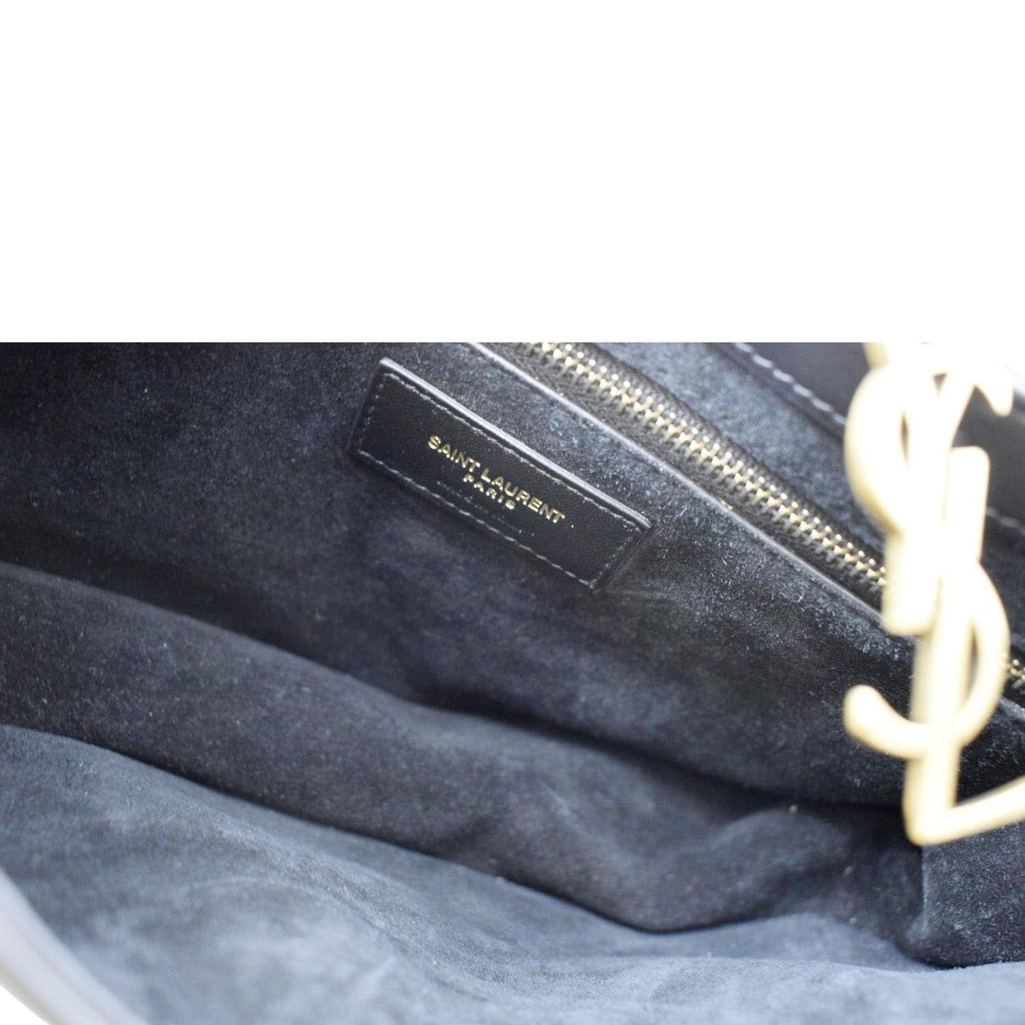 YVES SAINT LAURENT Le 5 A 7 Leather Satchel Bag Black