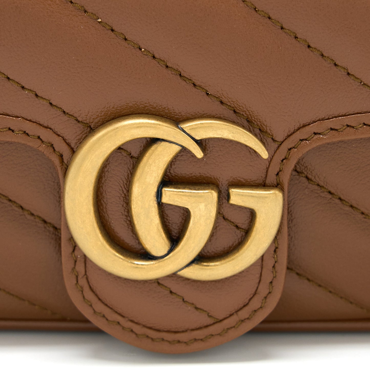 Gucci GG Marmont Super Mini Calfskin Caramel