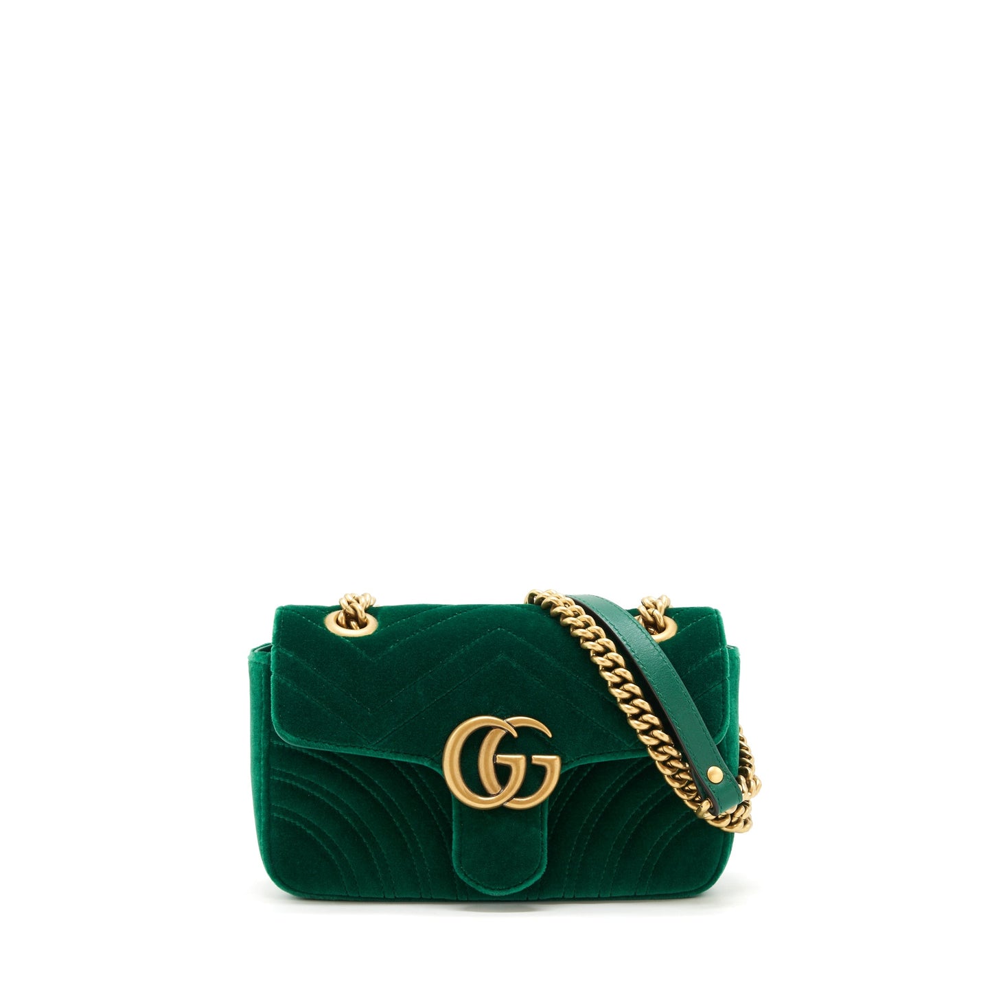 Gucci mini marmont Bag Velvet Green