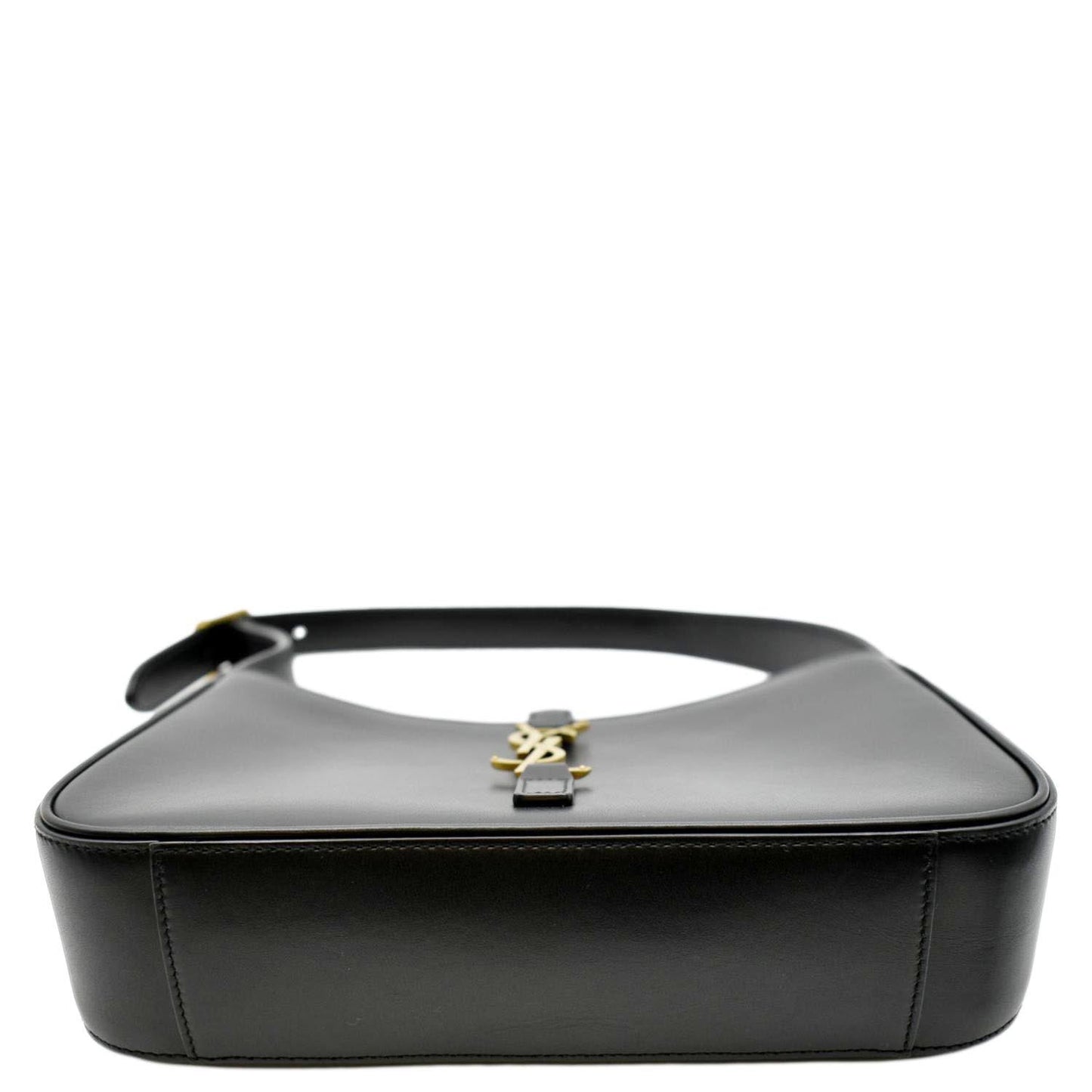 YVES SAINT LAURENT Le 5 A 7 Leather Satchel Bag Black