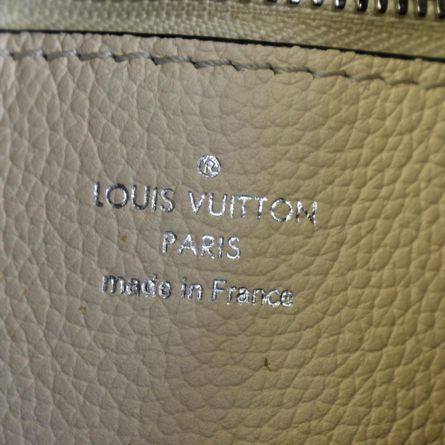 LOUIS VUITTON Muria Mahina Perforated Leather Crossbody Bag Creme