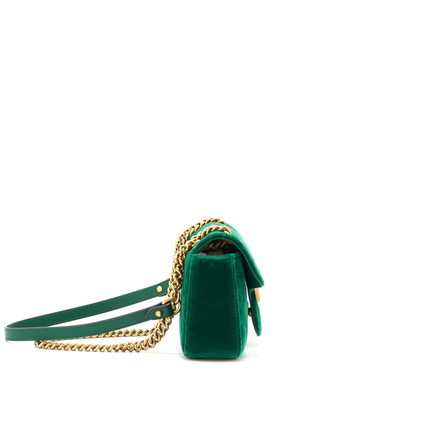Gucci mini marmont Bag Velvet Green